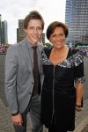 Amsterdam 30 mei 2015
Het 23e damdiner vindt weer plaats bij de HMH Heineken Music Hall.
Tineke Verburg met zoon  Tim.
