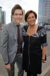 Amsterdam 30 mei 2015
Het 23e damdiner vindt weer plaats bij de HMH Heineken Music Hall.
Tineke Verburg met zoon  Tim.