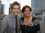 Amsterdam 30 mei 2015
Het 23e damdiner vindt weer plaats bij de HMH Heineken Music Hall.
Tineke Verburg met zoon  Tim.