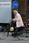 Amsterdam 29 mei 2015
Tjitske Reidinga op de fiets in Amsterdam.