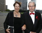 Amsterdam 4 juni 2016
Amsterdam Dam diner in de HMH tbv het aidsfonds. Annemarie Jorritsma met man