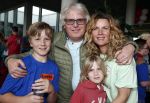 Amsterdam 21 mei 2016
Voetballen voor down in Amsterdam met div Bn ers.
Annette Barlo met man Frank Timmer en zoons