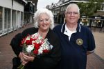 Hilversum 25 mei 2016
Feest Imca Marina vanwege 60 jarig artiesten jubileum en haar 75e verjaardag in de kei. Country Wilma met man