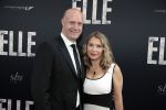 Amsterdam 31 mei 2016
Premiere nieuwste film van Paul Verhoeven Elle in Tuschinski.
Elle v Rijn met haar man