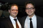Bussum 6 februari 2006
Uitreiking gouden harpen in het spant.
Guus Meeuwis met zijn broer Marc
Peter Smulders bv