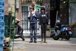 Amsterdam 28 mei 2016 
Hans Teeuwen met zijn dochter Nika Teeuwen en vriendin Eva Teeuwen in Amsterdam Zuid.