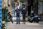 Amsterdam 28 mei 2016 
Hans Teeuwen met zijn dochter Nika Teeuwen en vriendin Eva Teeuwen in Amsterdam Zuid.