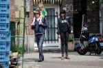 Amsterdam 28 mei 2016 
Hans Teeuwen met zijn dochter Nika Teeuwen en vriendin Eva Teeuwen in Amsterdam Zuid.