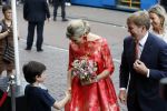 Amsterdam 4 juni 2016
Koning Willem Alexander en koningin Maxima bezoeken stadsschouwburg.