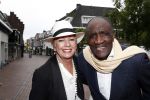 Hilversum 25 mei 2016
Feest Imca Marina vanwege 60 jarig artiesten jubileum en haar 75e verjaardag in de kei. Oscar Harris met Ria Valk