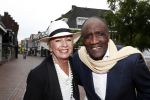 Hilversum 25 mei 2016
Feest Imca Marina vanwege 60 jarig artiesten jubileum en haar 75e verjaardag in de kei. Oscar Harris met Ria Valk