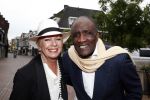Hilversum 25 mei 2016
Feest Imca Marina vanwege 60 jarig artiesten jubileum en haar 75e verjaardag in de kei. Oscar Harris met Ria Valk