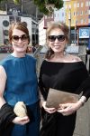 Amsterdam 4 juni 2016
Amsterdam Dam diner in de HMH tbv het aidsfonds. Patricia Steur met een vriendin