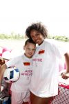 Amsterdam 21 mei 2016
Voetballen voor down in Amsterdam met div Bn ers.
Raffaela Paton met dochter