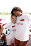 Amsterdam 21 mei 2016
Voetballen voor down in Amsterdam met div Bn ers.
Raffaela Paton met dochter