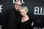 Amsterdam 31 mei 2016
Premiere nieuwste film van Paul Verhoeven Elle in Tuschinski.
Renee Soutendijk met haar man Ted Lenssen