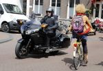 Amsterdam 24 mei 2016 
Ruud de Wild op zijn nieuwe Honda Goldwing motor.