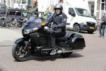 Amsterdam 24 mei 2016 
Ruud de Wild op zijn nieuwe Honda Goldwing motor.