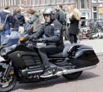 Amsterdam 24 mei 2016 
Ruud de Wild op zijn nieuwe Honda Goldwing motor.