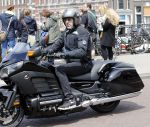 Amsterdam 24 mei 2016 
Ruud de Wild op zijn nieuwe Honda Goldwing motor.