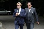 Vught 13 juni 2017
Herdenkingsdienst/ begrafenis van Sandra Reemer in kasteel Maurick. Addy v d Krommenacker met partner
