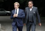 Vught 13 juni 2017
Herdenkingsdienst/ begrafenis van Sandra Reemer in kasteel Maurick. Addy v d Krommenacker met partner