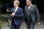 Vught 13 juni 2017
Herdenkingsdienst/ begrafenis van Sandra Reemer in kasteel Maurick. Addy v d Krommenacker met partner