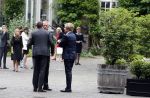 Vught 13 juni 2017
Herdenkingsdienst/ begrafenis van Sandra Reemer in kasteel Maurick. Addy v d Krommenacker met partner