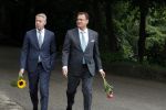 Vught 13 juni 2017
Herdenkingsdienst/ begrafenis van Sandra Reemer in kasteel Maurick. Albert Verlinde en Onno Hoes