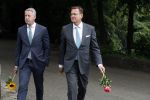 Vught 13 juni 2017
Herdenkingsdienst/ begrafenis van Sandra Reemer in kasteel Maurick. Albert Verlinde en Onno Hoes
