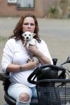 Breda 11 mei 2017
Andrea van der Kaap de weduwe van Sugar Lee Hooper op haar scootmobiel