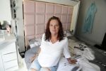 Breda 11 mei 2017
Andrea van der Kaap de weduwe van Sugar Lee Hooper op haar scootmobiel
