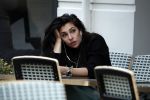 Amsterdam 7 juni 2017 
Anna Nooshin verdrietig bellend op terras