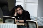Amsterdam 7 juni 2017 
Anna Nooshin verdrietig bellend op terras