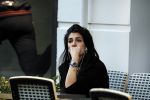 Amsterdam 7 juni 2017 
Anna Nooshin verdrietig bellend op terras
