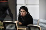 Amsterdam 7 juni 2017 
Anna Nooshin verdrietig bellend op terras