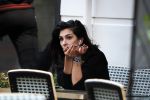 Amsterdam 7 juni 2017 
Anna Nooshin verdrietig bellend op terras