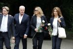Vught 13 juni 2017
Herdenkingsdienst/ begrafenis van Sandra Reemer in kasteel Maurick. Antje Monteiro met manager Inge