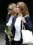 Vught 13 juni 2017
Herdenkingsdienst/ begrafenis van Sandra Reemer in kasteel Maurick. Antje Monteiro met manager Inge