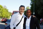 Schiphol Stockholm 24 mei 2017
Vertrek supporters Ajax naar Stockholm. Aron Winter en Richard Witschge