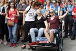 Amsterdam 17 mei 2017
Evelien de Bruijn en Bibian Mentel lopen mee in de marathon voor het Nederlands Kankerfonds (KWF). Vertrek wan bij het Antoni v Leeuwenhoek