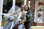 Amsterdam 16 juni 2017
Bryan Roy met zijn vriendin op Vespa scooter