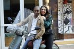 Amsterdam 16 juni 2017
Bryan Roy met zijn vriendin op Vespa scooter