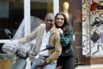 Amsterdam 16 juni 2017
Bryan Roy met zijn vriendin op Vespa scooter