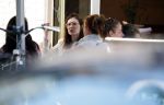 Amsterdam 15 juni 2017 
Carice v Houten en Eva v d Gucht op terras