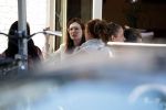 Amsterdam 15 juni 2017 
Carice v Houten en Eva v d Gucht op terras