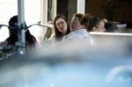 Amsterdam 15 juni 2017 
Carice v Houten en Eva v d Gucht op terras