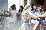 Amsterdam 15 juni 2017 
Carice v Houten en Eva v d Gucht op terras