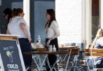 Amsterdam 15 juni 2017 
Carice v Houten en Eva v d Gucht op terras