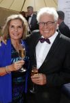 Amsterdam 17 juni 2017  
Amsterdam diner in het AFAS music hall in Amsterdam. Cees Rein v d Hoogenband met zijn vrouw